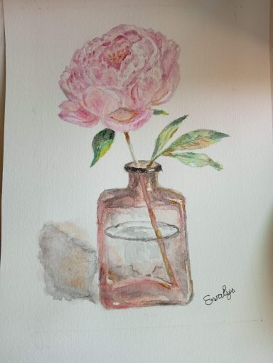 Pivoine en vase