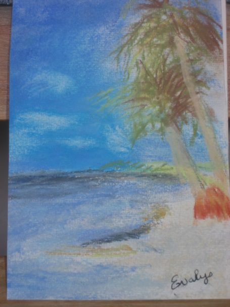 Plage Martinique - Pastel sec