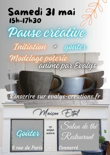 Pause créative - atelier + goûter chez Maison Estelle