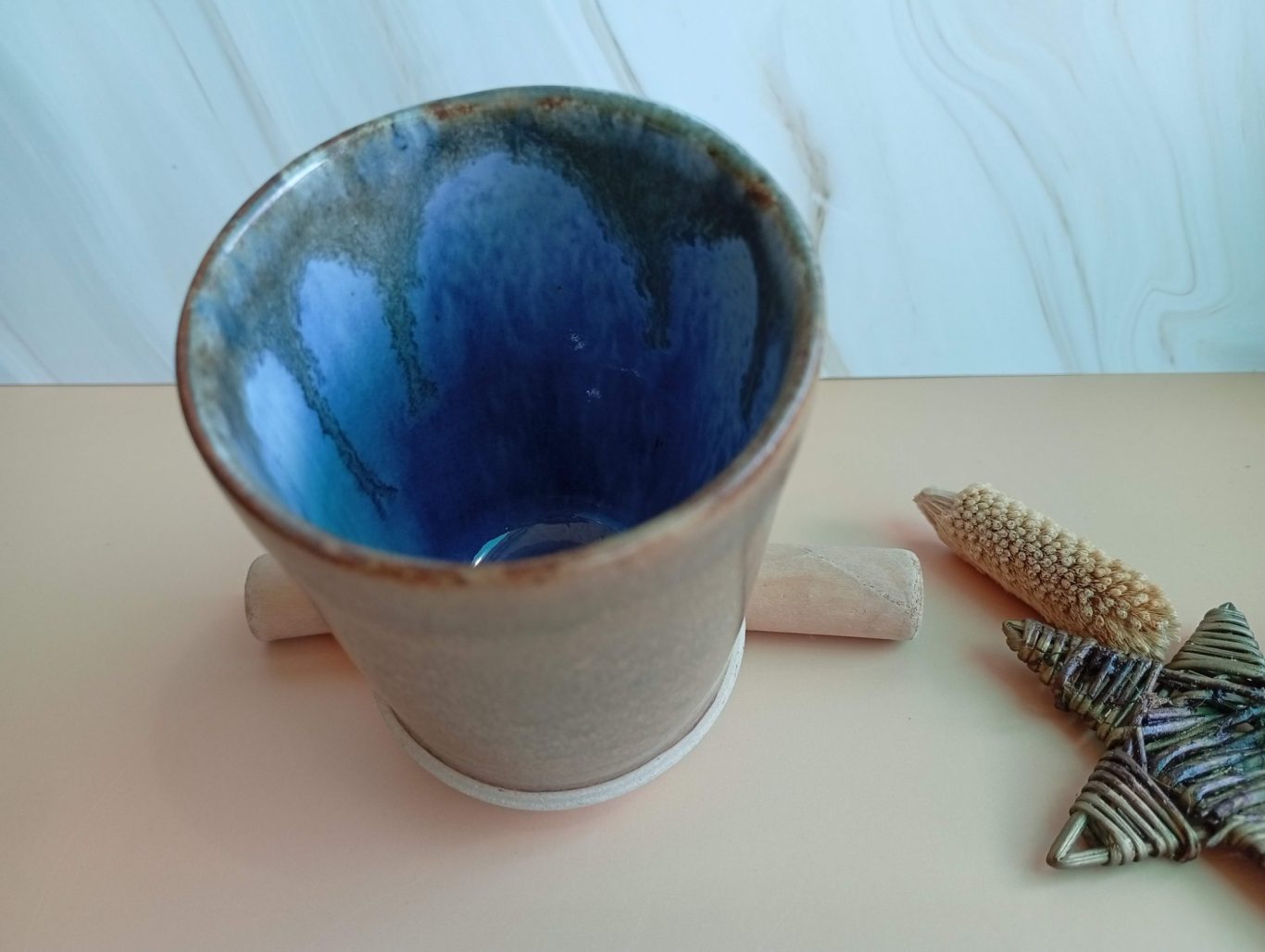 Adopté - Gobelet bague Ecolore azur