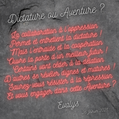 Dictature ou Aventure ?