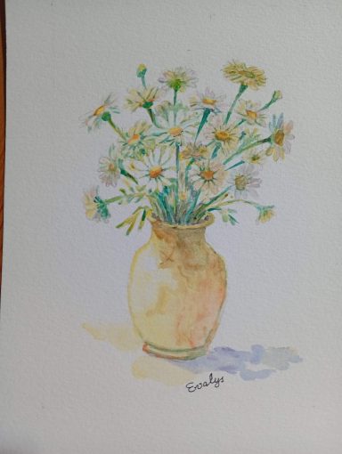 Marguerites en vase