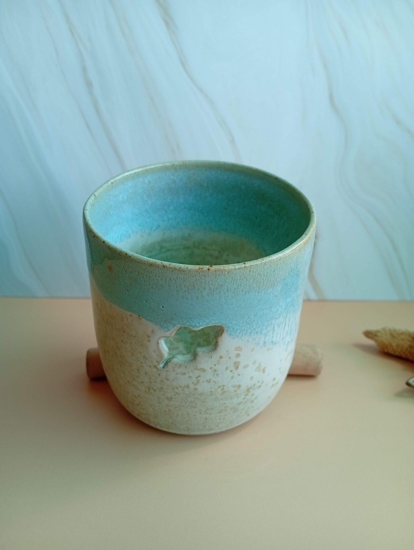 Pot ajouré feuille Lagon